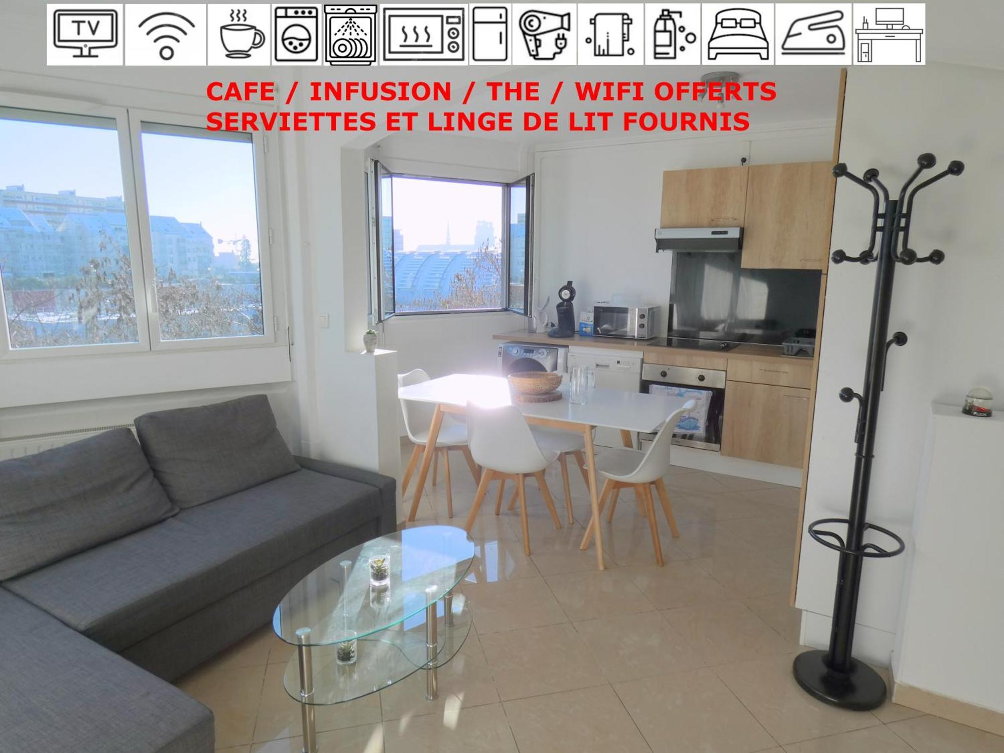 Апартаменти 37M2 Lumineux Face Gare Sncf, Wifi Et Cafe Et The Offerts Орлеан Екстер'єр фото