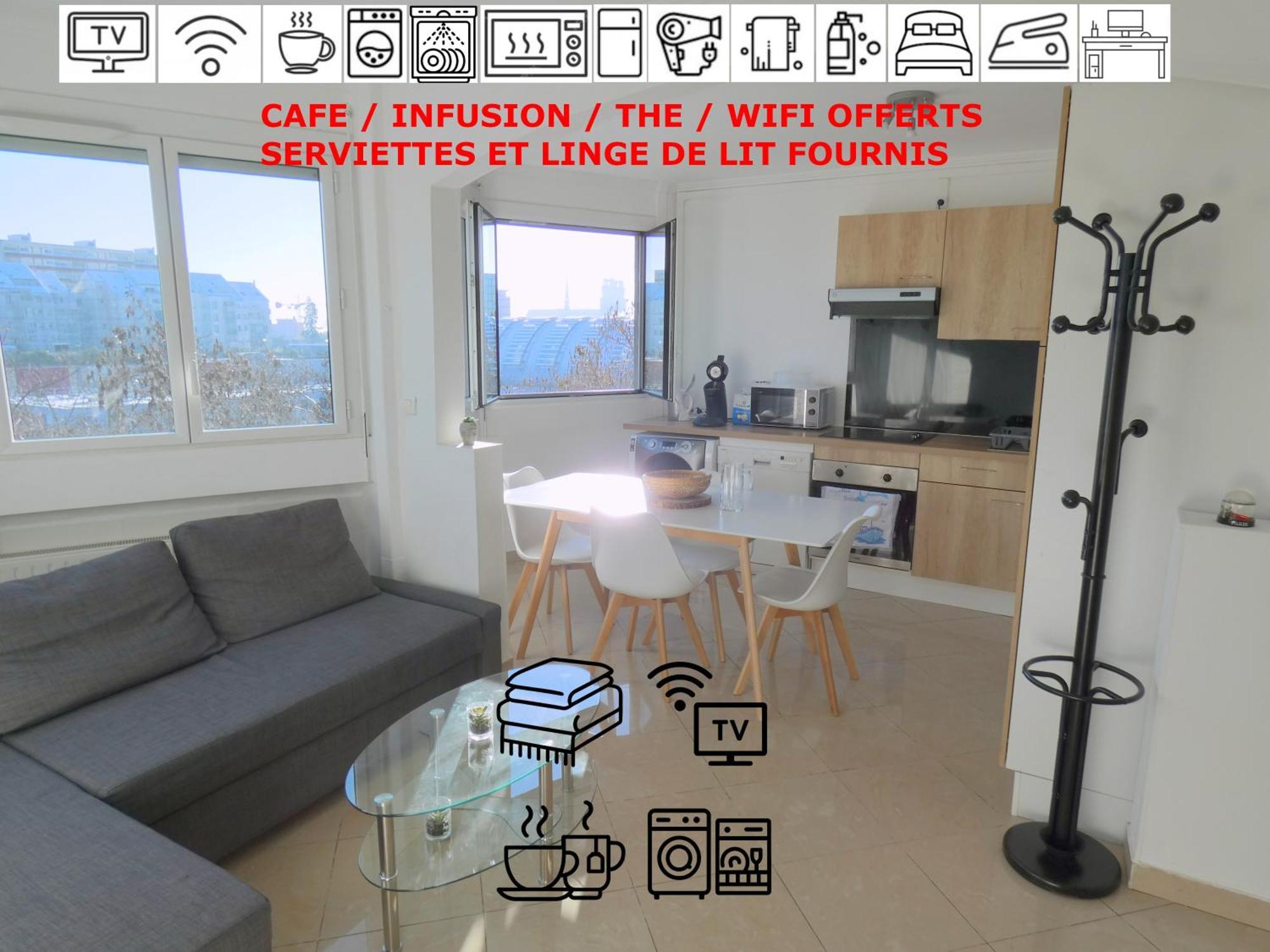 Апартаменти 37M2 Lumineux Face Gare Sncf, Wifi Et Cafe Et The Offerts Орлеан Екстер'єр фото